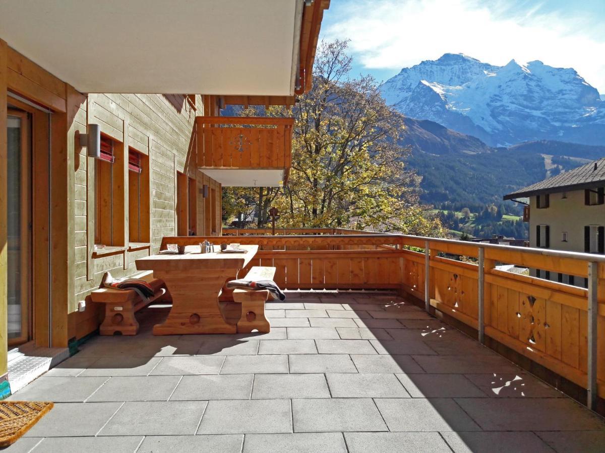 Apartment Bergfrieden Wengen Buitenkant foto